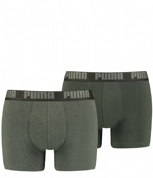 Boxer shorts Puma 2 Pack Basic Boxers Dark Gray/ Melange