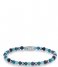 Rebel and Rose Bracelet Blue Summer Vibes II - 4mm Blauw/Zilverkleurig/Turquoise