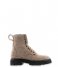 Rehab Lace-up boot Keet Suede Taupe Black (4712)