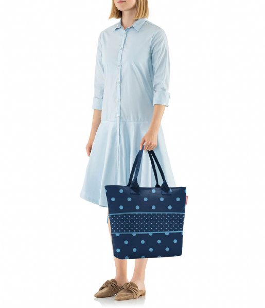 Reisenthel Shopping bag Shopper E1 Mixed Dots Blue (RJ4080)