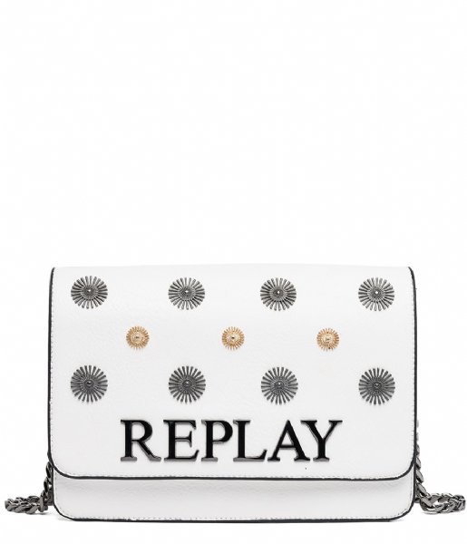 Replay Crossbody bag Shoulderbag With Appliques optical white