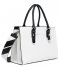 Replay Shopper Shopper Bag With Double Handle black optical white