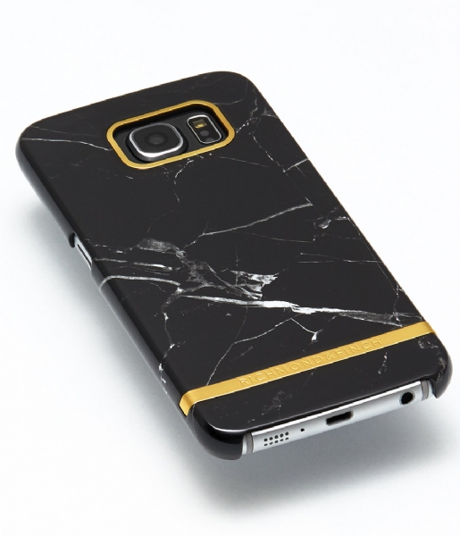 Richmond & Finch Smartphone cover Samsung Galaxy S6 Edge Marble Glossy black marble (12)