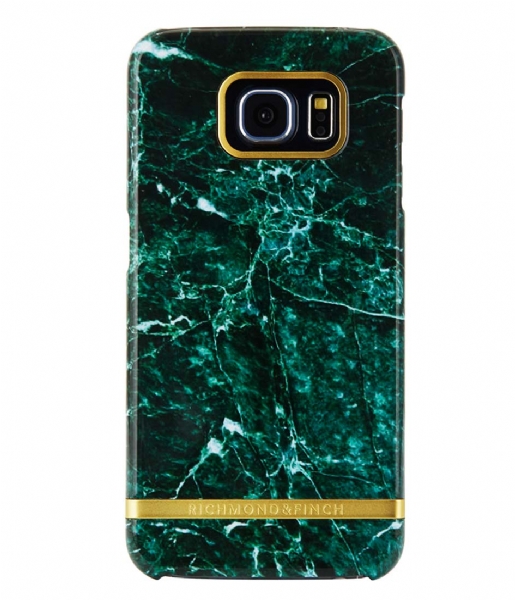 Richmond & Finch Smartphone cover Samsung Galaxy S6 Edge Marble Glossy green marble (10)