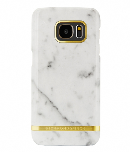 Richmond & Finch Smartphone cover Samsung Galaxy S7 Edge Cover Marble Glossy white marble (11)