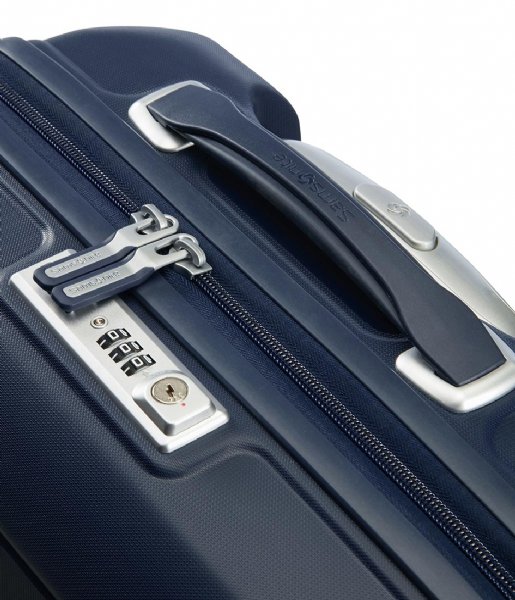 Samsonite Hand luggage suitcases Flux Spinner 55/20 Expandable Navy Blue