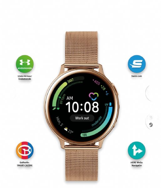Samsung Smartwatch Samsung Active2 Smartwatch SA.R830RM Rosekleurig