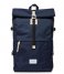 Sandqvist Laptop Backpack Bernt 13 Inch navy with natural leather (1373)