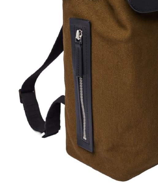Sandqvist Laptop Backpack Alva Metal Hook 13 Inch Olive (SQA1648)