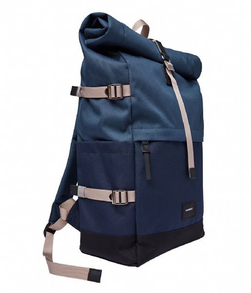 Sandqvist Everday backpack Bernt Multi Steel blue/Navy blue (SQA1916)