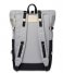 Sandqvist Everday backpack Bernt Multi Grey/Black with natural leather (SQA1770)