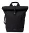 Sandqvist Laptop Backpack Dante Metal Hook 15 Inch Black with black webbing (SQA1579)