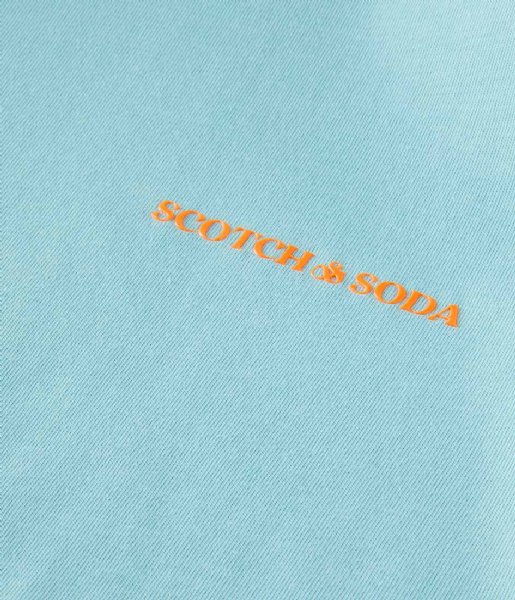 Scotch and Soda T shirt Jersey Logo tee Seafoam (0514)