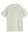Scotch and Soda T shirt Organic cotton garment dyed pique crewneck t shirt Seafoam (0514)