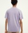 Scotch and Soda T shirt Organic cotton garment dyed pique crewneck t shirt Lilac (0706)