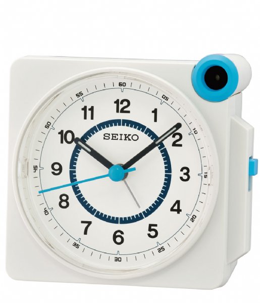Seiko Alarm clock QHE183W White/Blue