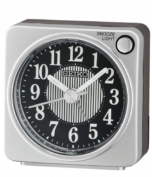 Seiko Alarm clock QHE185S Silver