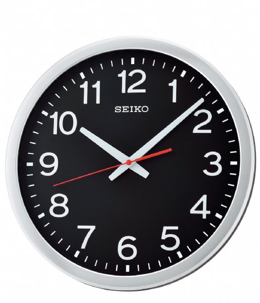 Seiko Wall clock QXA732S Silver/Zwart