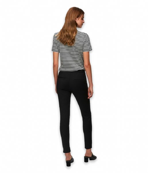 Selected Femme T shirt My Perfect Short Sleeve T Box Cut Stripe Black