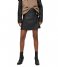 Selected Femme Skirt Ibi Mid waist Leather Skirt Black
