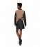 Selected Femme Skirt Ibi Mid waist Leather Skirt Black