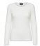 Selected Femme T shirt Anna Long Sleeve Crew Neck Tee S Snow White