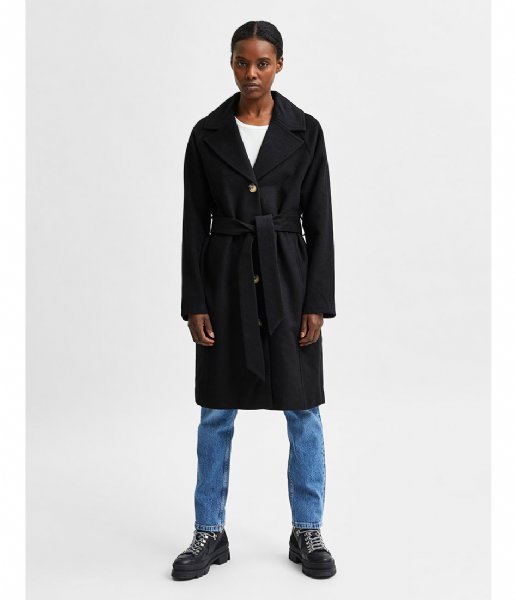 Selected Femme jacket Milan Wool Coat Black