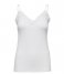 Selected Femme Top Mandy Rib Lace Singlet Snow White
