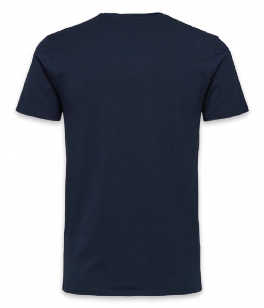 Selected Homme T shirt Newpima Short Sleeve O Neck Tee B Navy Blazer