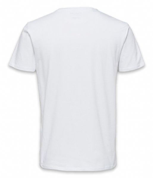 Selected Homme T shirt Newpima Short Sleeve O Neck Tee B Bright White