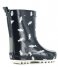 Shoesme Rain boot Rubber Laars met Fleece Sock Marino fish