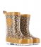 Shoesme Rain boot Rubber Laars met Fleece Sock Leopardo
