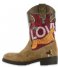 Shoesme Cowboy boot Western Cognac Leopard
