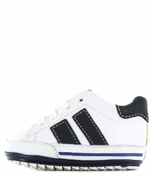 Shoesme Sneaker Baby-Proof White blue stripe