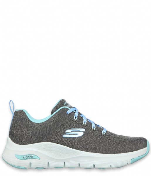 Skechers Sneaker Arch Fit Comfy Wave Charcoal Turquoise