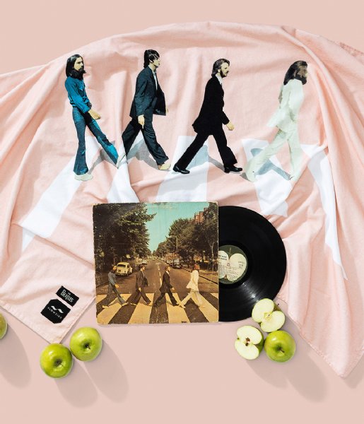 Slowtide Towel Abbey Road Beatles X Slowtide Pastel