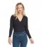 Spanx Top Suit Yourself Bodysuit Long Sleeve V-Neck Classic Black (99975)