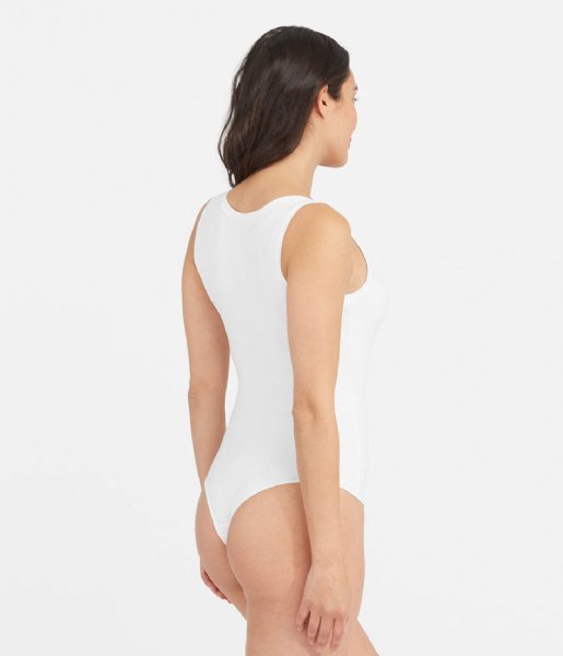 Spanx Top Suit Yourself Bodysuit Scoop Neck White (1000)