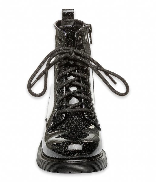 Steve Madden Lace-up boot Junior Dean Bootie Black Glitter (737)