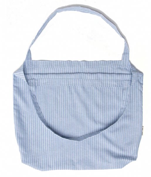 Studio Noos Shopper Linen Mom Bag Blue striped