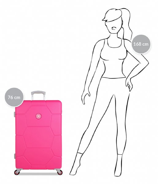 SUITSUIT  Caretta Suitcase 28 inch Spinner hot pink (12488)