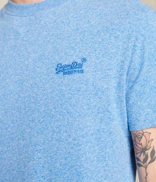 Superdry T shirt Vintage Logo Emb Tee Fresh Blue Grit (5XQ)