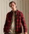 Superdry Top Wool Miller Overshirt Redwood Check (6GN)