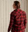 Superdry Top Wool Miller Overshirt Redwood Check (6GN)