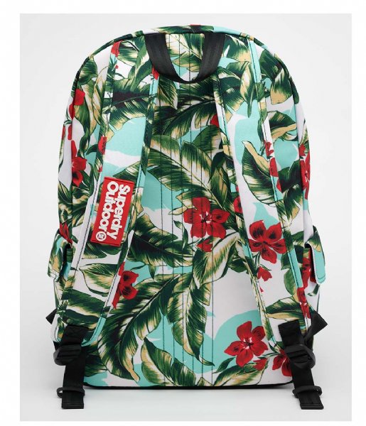 Superdry Everday backpack Hawaiin Montana Mint Indo Leaf (3JI)
