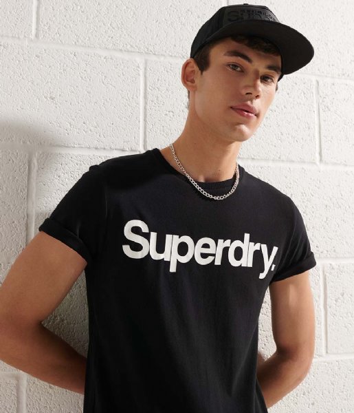 Superdry T shirt Core Logo Tee Black (02A)