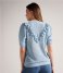 Ted Baker Top Bernise Frill Detailed Knit Top Mid Blue
