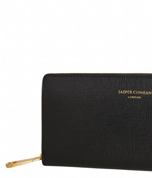Jasper Conran Zip wallet Astrid Black