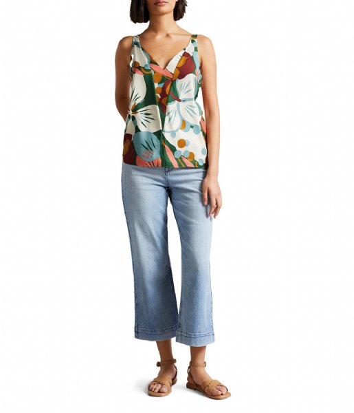 Ted Baker Top Nethy Double Layer Effect Cami Green