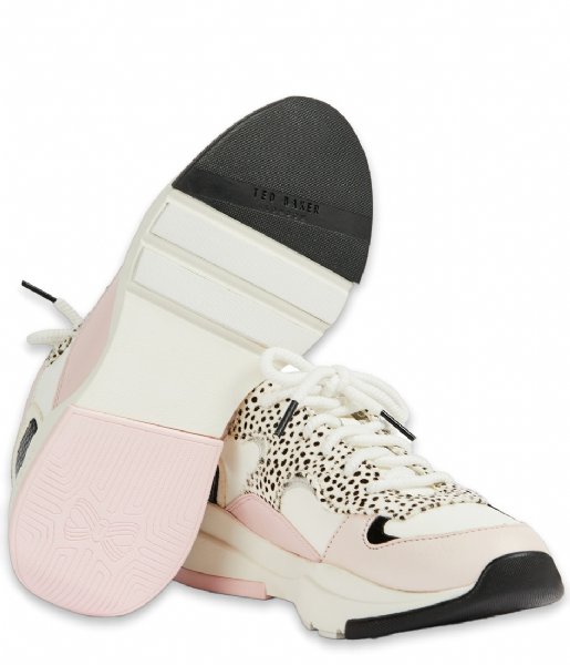 Ted Baker Sneaker Izsla Imitation Cheetah Chunky Runner White/Pink